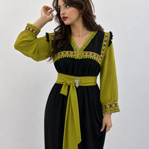 Robe Jida vert